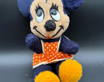 Vintage Walt Disney Minnie Mouse Plush Doll – California Stuffed Toys Polka Dot Dress Disney Decor