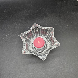 Photophore Mikasa Diamond Fire Crystal - Photophore pour bougie chauffe-plat en verre de 5 pouces (5 po.) - Fabriqué au Japon - Cadeau élégant ou décoration de table