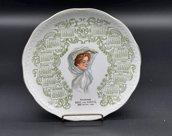 Antique Calendar Plates From Early 1900s | Choose From 3 | Goshen