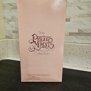 Rare NEW Precious Moments Angel Christmas Tree Topper – Vintage 1990s Original Box – White & Gold Gown Holiday Décor