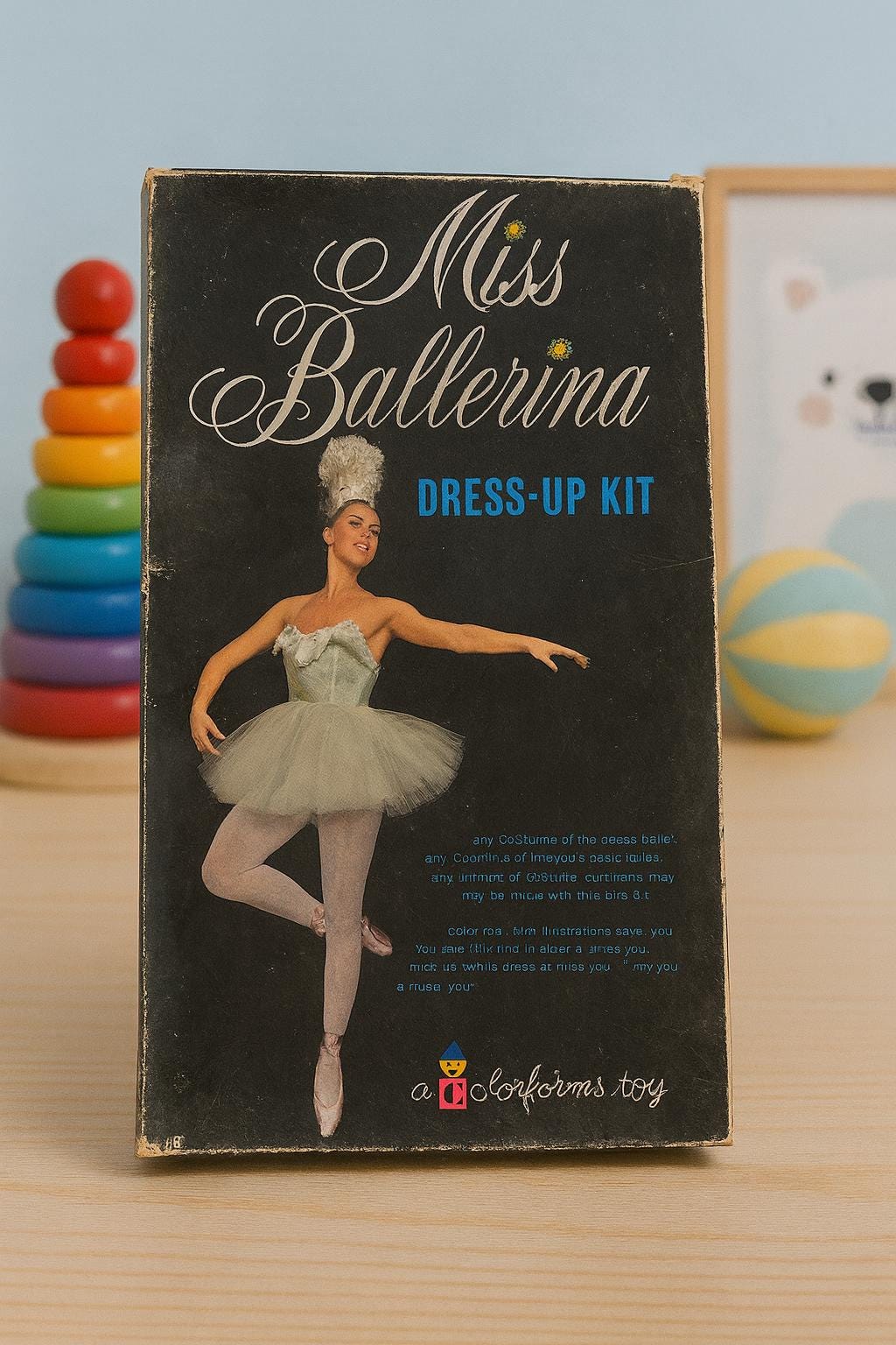 Vintage 1960s Miss Ballerina Dress-up Kit by Colorforms | Complete