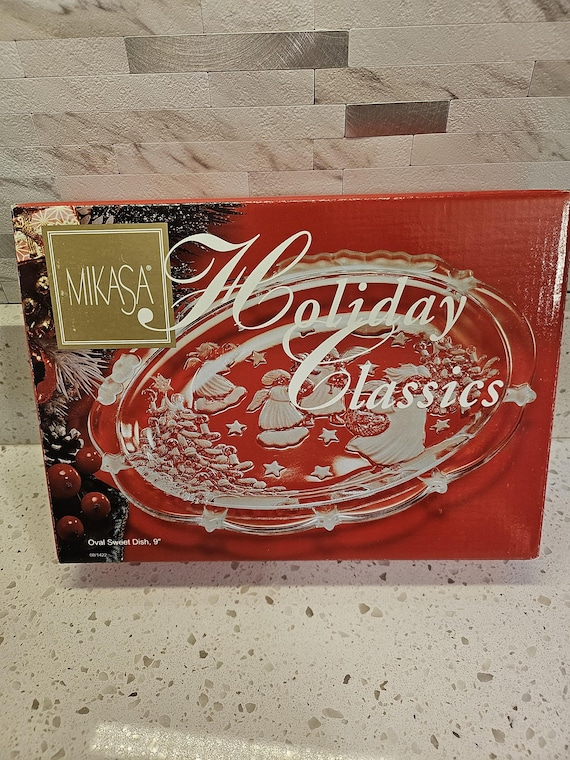 ♦︎ THE 真心ブラザーズ / メリークリスマス・ピース サンプル品 ミカサ ホリデークラシックス ガラスサービングプラッター