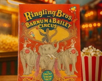 Programa de recuerdo del Circo Ringling Bros. de 1970 – Artículo de colección antiguo