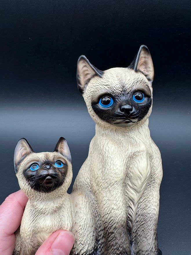 BESWICK ENGLAND ベズウィック　シャム猫 猫 置物 ネコ ２５５９ ベスウィック 2匹のシャムの仔猫 猫の置物 フィギュリン アンティーク