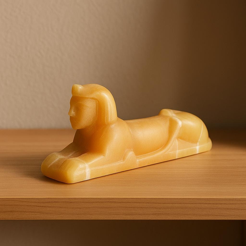 ヴィンテージ ミッドセンチュリー スフィンクス フィギュア – 石彫