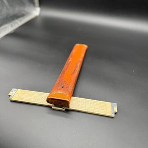 Vintage A&W Slide Rule with Leather Case – Engineer’s Companion with Patina and Precision Steam Punk