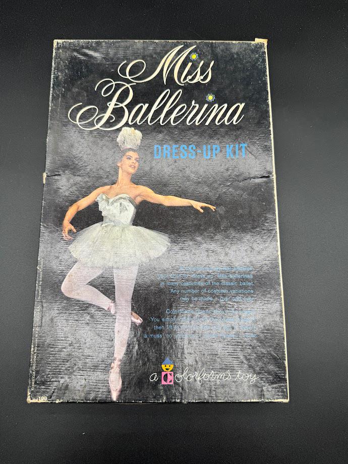 Vintage 1960s Miss Ballerina Dress-up Kit by Colorforms | Complete