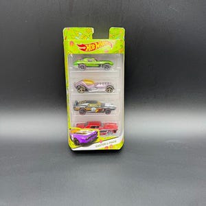 Hot Wheels 2014 Pasqua 4-Pack / BDL70 Set da collezione esclusivo / Auto d'epoca pressofuse sigillate / Varianti di colore limitate / HTF