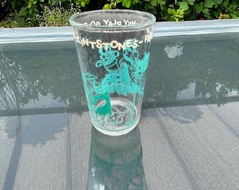 Rare Vintage 1970s Flintstones Pepsi Collector Glass – Fred & Barney Golfing