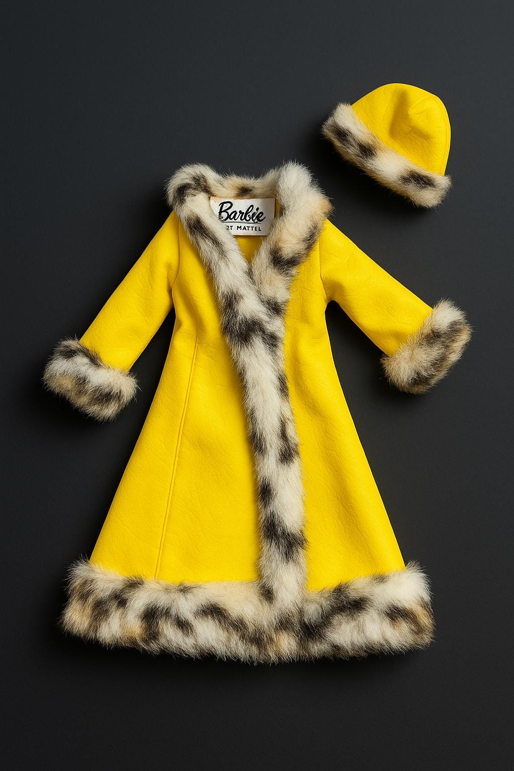 復刻バービー　洋服 Vintage Barbie Outfit – the Great Coat #1495 (1969–1970) – Yellow