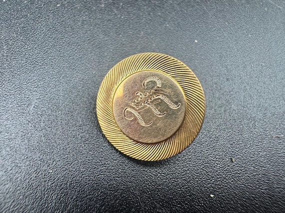 Victorian Monogram “E” Lapel Button or Stud | Ant… - image 1