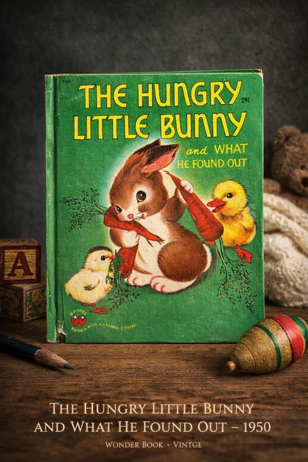 Poor Little Rabbit Book The Hungry Little Bunny – Vintage Wonder Book (1950) | Mid-century ...