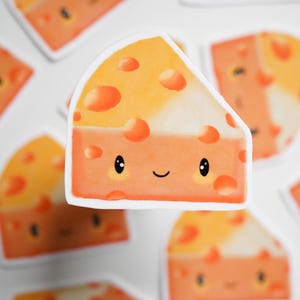 Cheese Sticker | Cute Food Vinyl Sticker