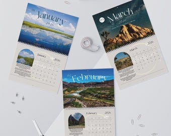 National Parks Calendar: Bucket List Travel Planner with Tips