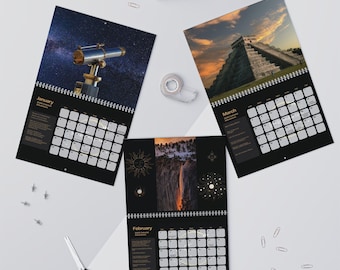 2026 Astronomy Wall Calendar: Celestial Events, Moon Phases, Travel