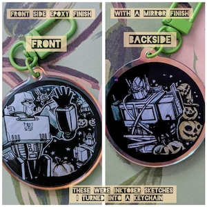 Megatron/Optimus keychain