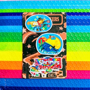 Shrimp sticker set