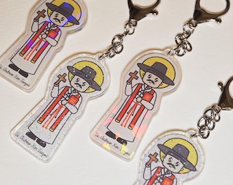 St. Andrew Kim Taegon Keychain, Patron of Korea & Korean clergy, Catholic Christian Faith Charm Gifts