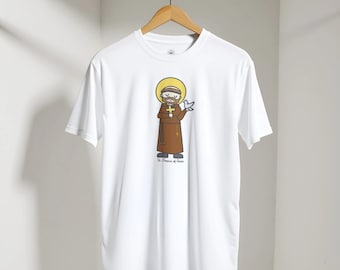 Saint Francis of Assisi Shirt | Catholic T Shirt | Patron Saint of Animals Tee