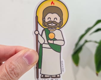 Saint Jude Thaddeus, Patron Saint of Hopeless Causes and Hospitals, Catholic Saint Sticker Gift