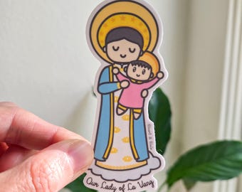 Our Lady of La Vang Sticker, Blessed Virgin Mary, Vietnamese Catholic Saint Sticker Gift