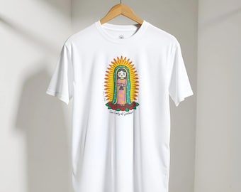 Our Lady of Guadalupe Shirt | Catholic T Shirt | Virgen de Guadalupe Tee | Virgin Mary Shirt | Christian Gift | Religious Apparel