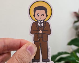 Saint Pier Giorgio Frassati, Patron of Young Adults & Mountaineers, Catholic Saint Sticker Gift