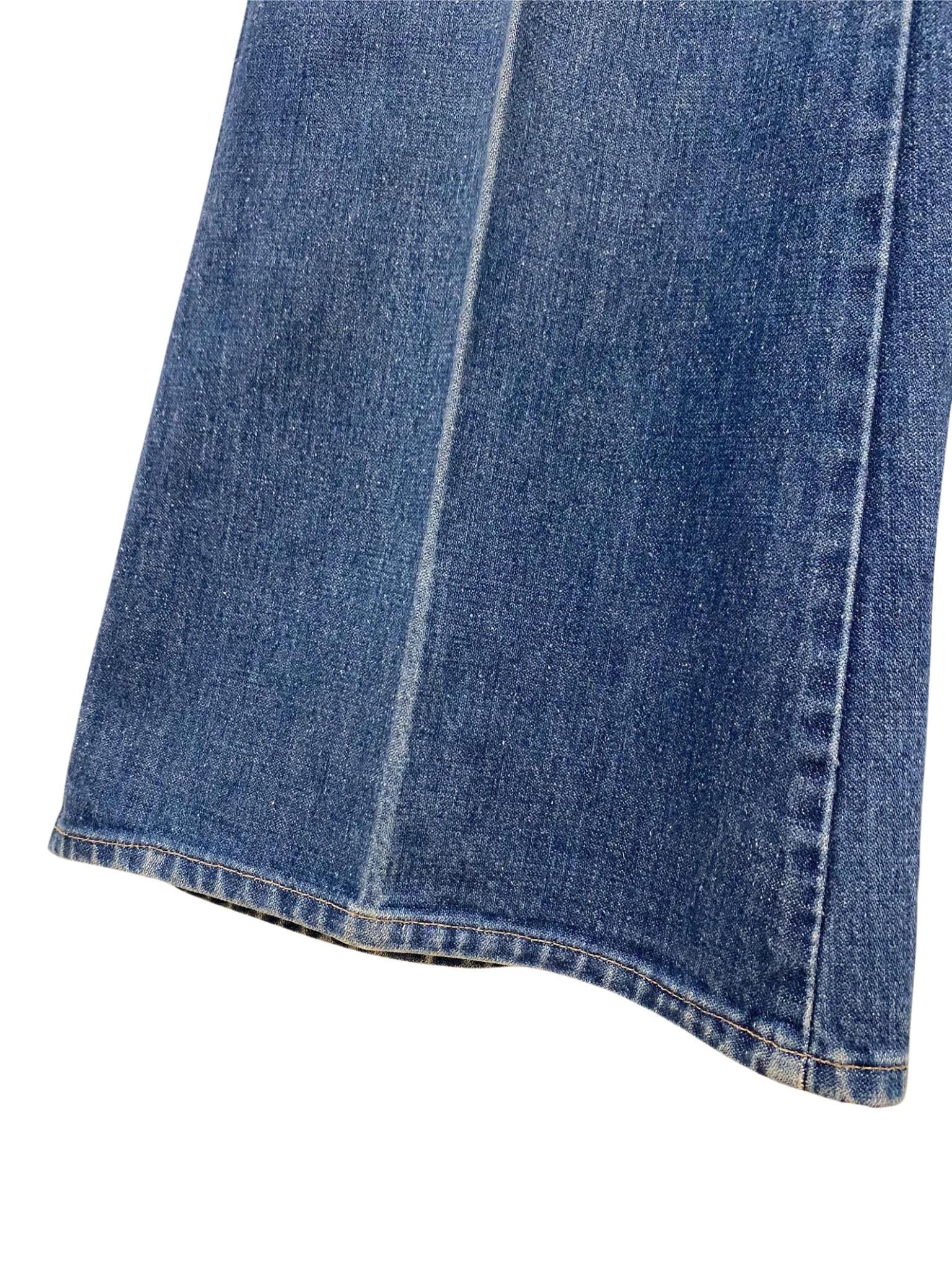 Wrangler FIERCE FLARE - Flared Jeans - constellation/zwart denim