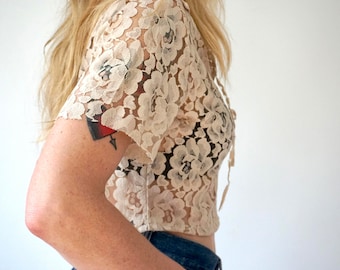 Vintage delicate 60s lace blouse