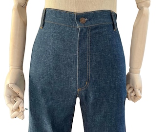 Vtg jeans 60s Levi's Orange Tab Brush Denim Flares bell bottoms - W28