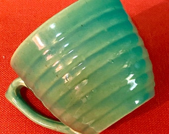 Four Bauer Ringware/ Beehive Cups Monterey Jade