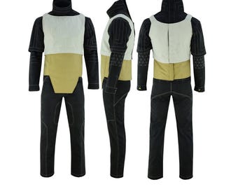 Traje de vuelo inspirado en Mandalorian / Equipo de cosplay de Star Wars / Disfraz táctico de ciencia ficción / Traje de cazarrecompensas Jedi Sith / Proyectos Mandalorian