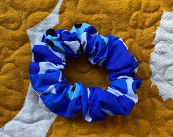 Blue Marimekko Unikko Scrunchie