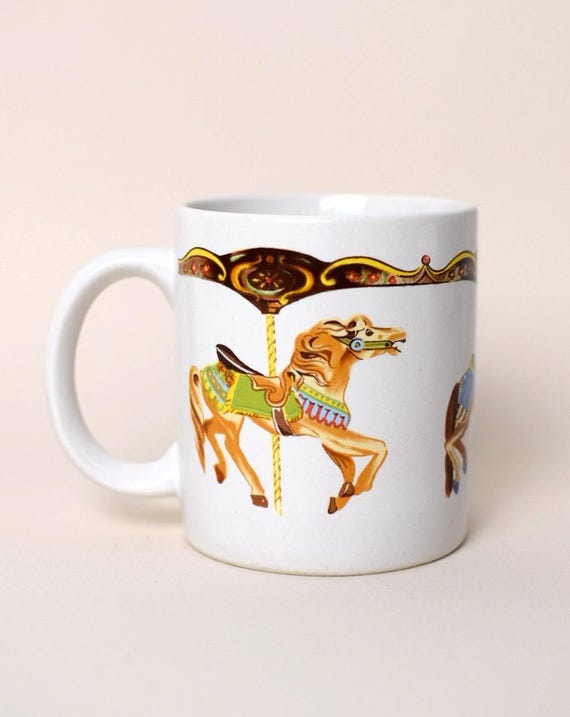 Vintage 1980s Carousel Horse Mug | Willitts Design