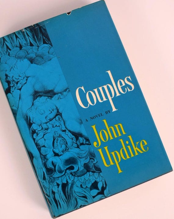 Vintage “Couples” by John Updike | First Edition Hardcover 1968 | Alfred A. Knopf, Literary Fiction Book | Mid Century Modern Decor