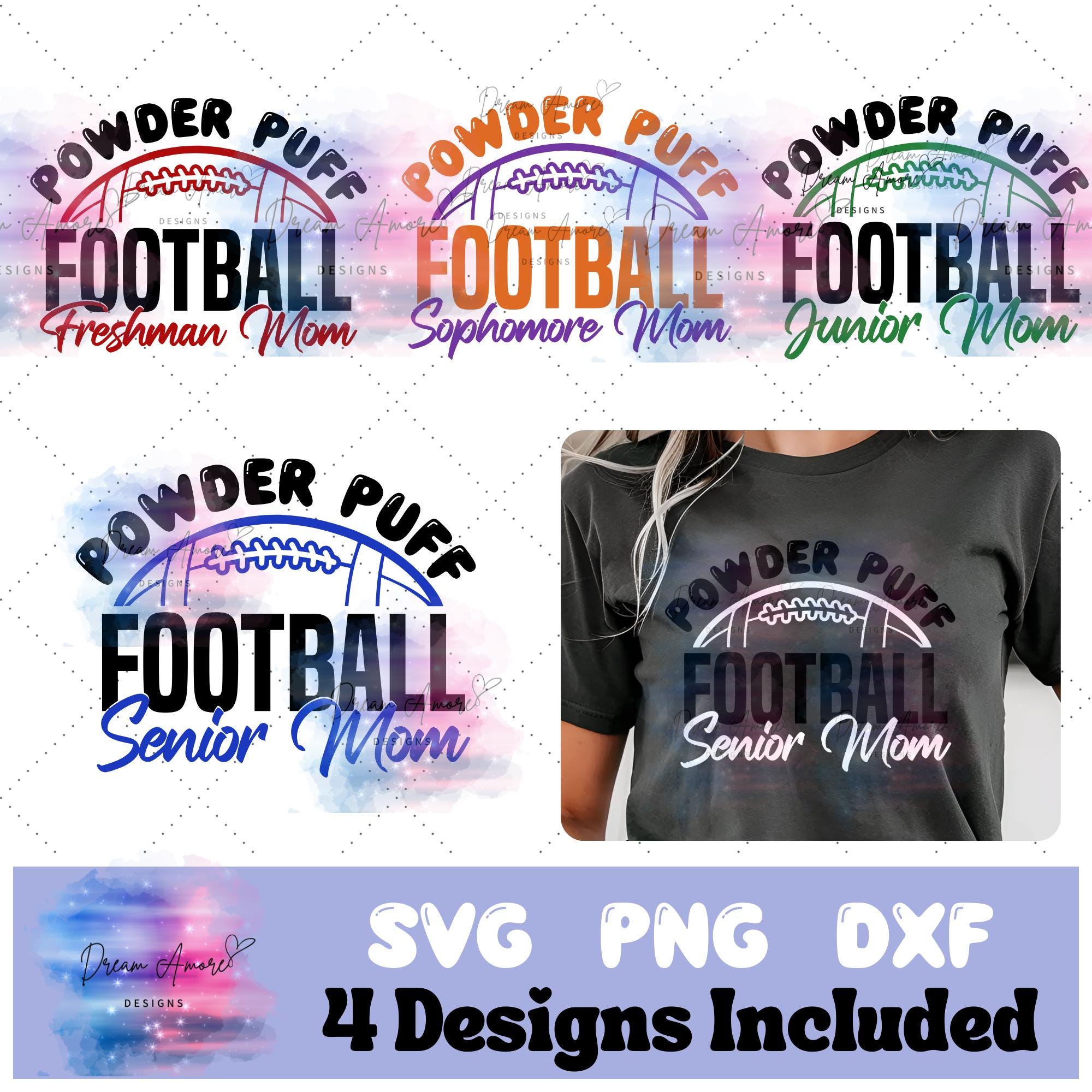 Powder Puff Design Powder Puff Football Mom SVG | Powderpuff Football Bundle | Football ...