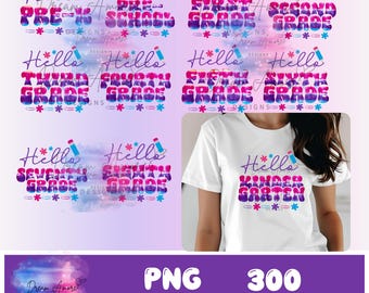Floral Pencil PNG: Back to School Elementary Designs (Digital Download)