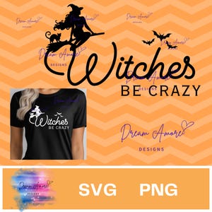 Hexen sind verrückt SVG | Lustige Halloween-Designs | Hexe svg | Schneidbare Halloween-Dateien | Halloween Hexe svg | Sofortiger Download