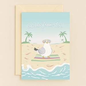 Cartão de felicitações Seagull LA