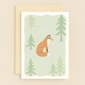 Carte Renard dans la forêt