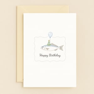 Fish Party Birthday Card