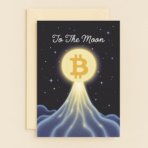 Bitcoin To The Moon Karte