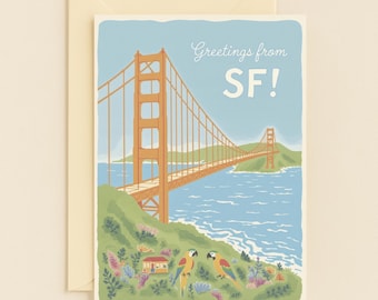 San Francisco Greetings Card