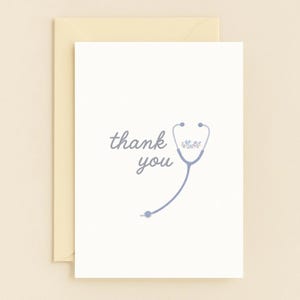 Thank You Stethoscope Card
