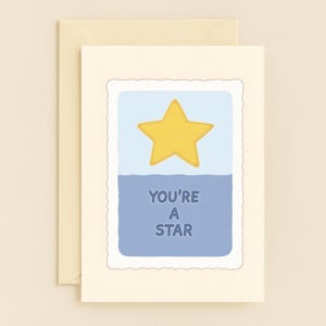 Youre A Star Ermutigungskarte