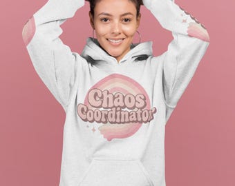 Chaos Coordinator Shirt Design: Retro 70s Mom Life PNG (Digital Download)