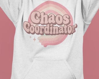Chaos Coordinator Shirt Design: Retro 70s Mom Life PNG (Digital Download)