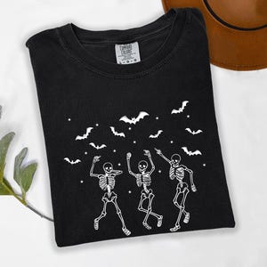 Halloween Shirt, Halloween Party Dancing Skeleton Shirt, Funny Halloween Shirt, Skeletons Happy Halloween Tshirt, Skeleton Dancing Shirt.