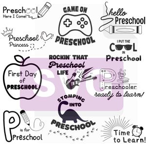 Preschool SVGs