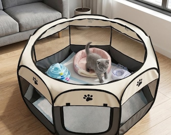 Foldable Pet Tent, Portable Cat Dog and Rabbit House